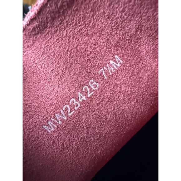 Stuart Weitzman Burgundy Suede Over The Knee Boots Gold Trim Size 7.5 - Picture 11 of 11